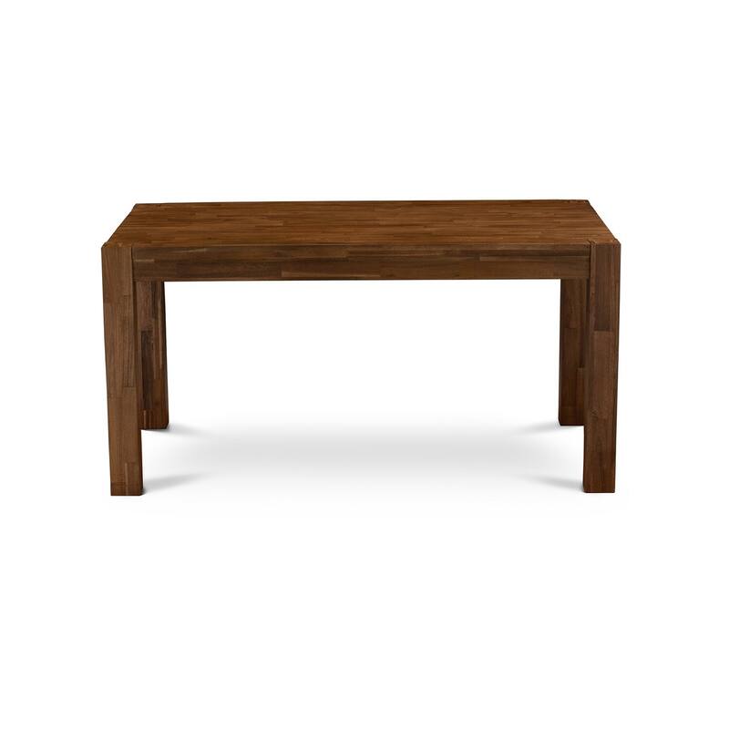 5-Piece Multi-Color Solid Wood Top - Rectangular Dining Room Set - Seats 4