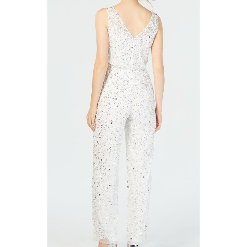 white embellished jumpsuit