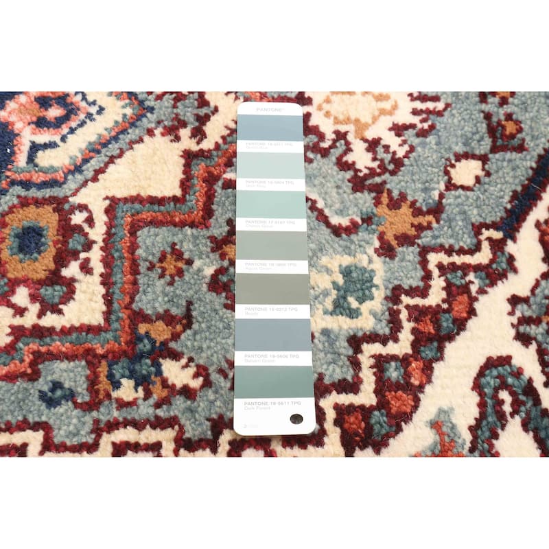 ECARPETGALLERY Hand-knotted Serapi Heritage Mint Wool Rug - 2'9 x 10'2