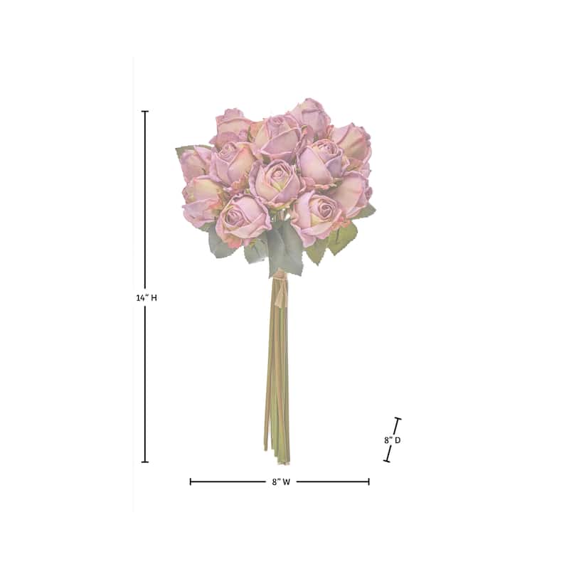10" Freeze-Dry Rose Bunch of 12
