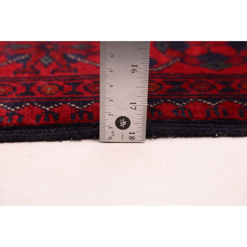 ECARPETGALLERY Hand-knotted Finest Khal Mohammadi Red Wool Rug - 2'11 x 12'4