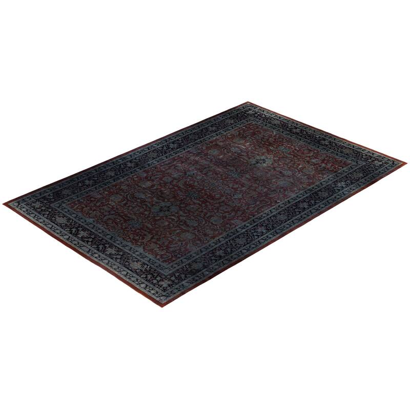 Overdyed One-of-a-Kind Hand-Knotted Area Rug - Gray - 12' 0" x 18' 0"