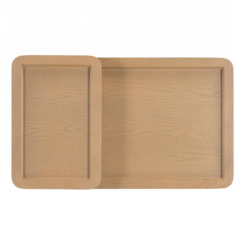 Modern 2 Piece Nesting Coffee Table Set
