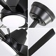 preview thumbnail 3 of 60, 48in/52in/66in/72in/84in Industrial Matte Black Large Windmill Ceiling Fan with Light and Remote