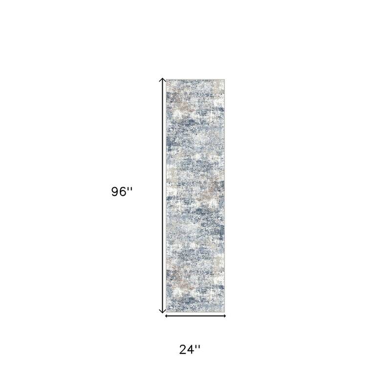 HomeRoots Abstract Modern Rectangle Area Rug