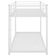 preview thumbnail 6 of 5, Twin over Twin Metal Bunk Bed, Low Bunk Bed with Ladder,White