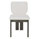 preview thumbnail 17 of 35, Roomfitters 7 Pcs Retro Dining Set with Rectangular Table and Designed Trestle Base, Includes 6 Upholstered Chairs