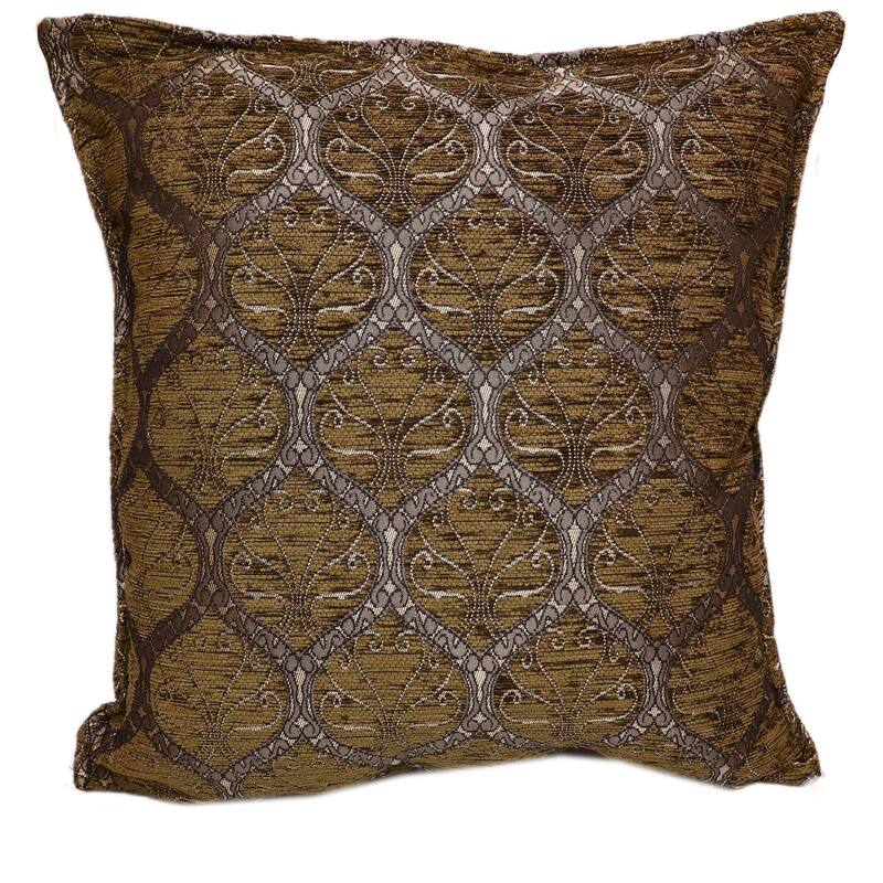Trellis Myrtus Chenille Decorative Contemporary Turkish Pillow