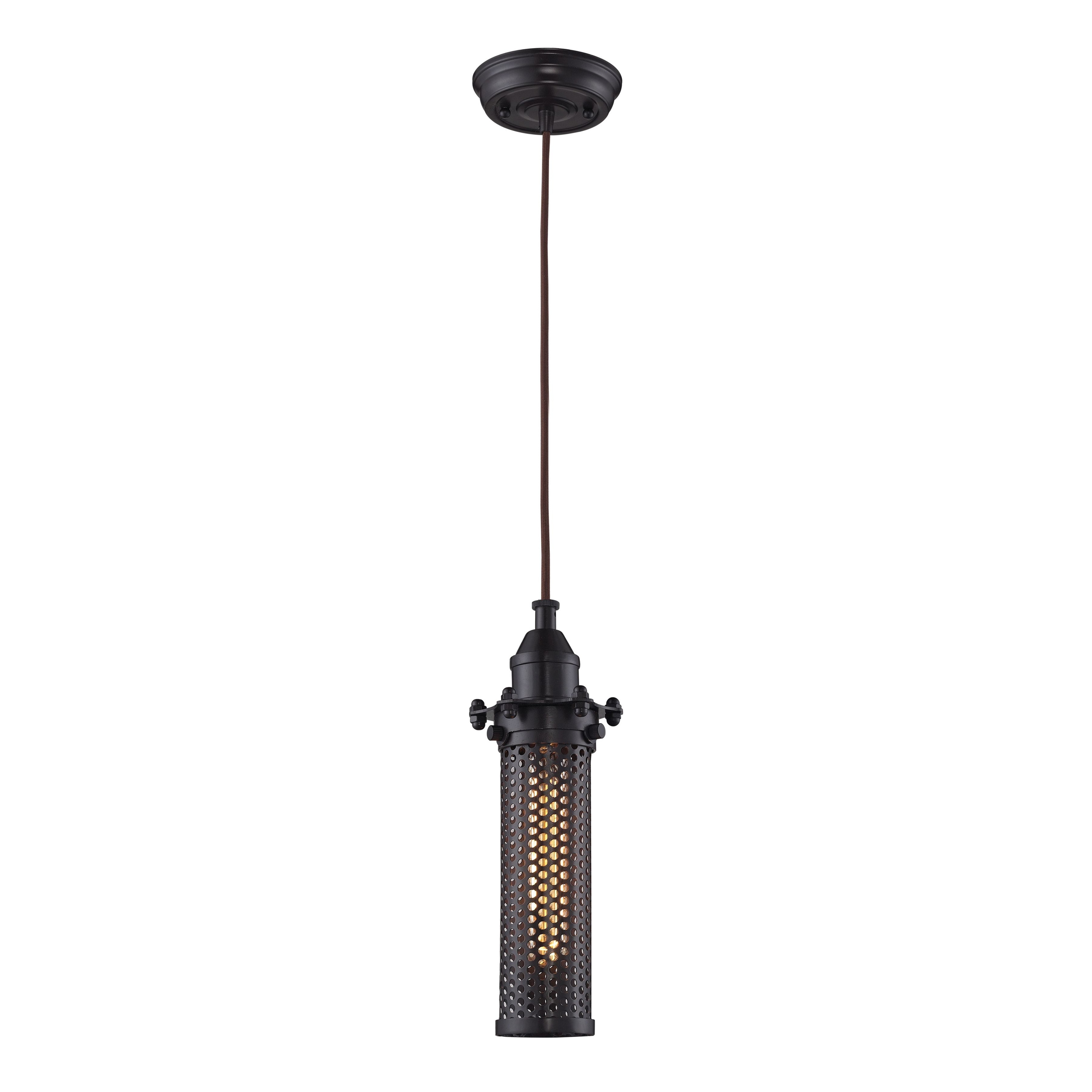 Fulton 4-inch Wide 1-Light Pendant in Oil Rubbed Bronze