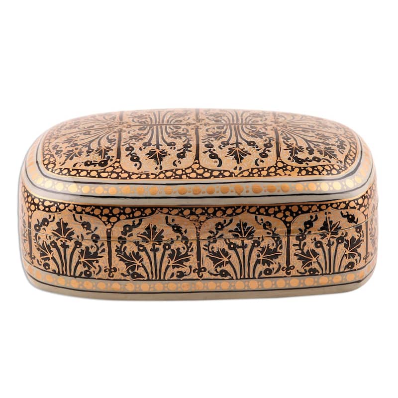 Novica Handmade Srinagar Elegance Papier Mache Decorative Box