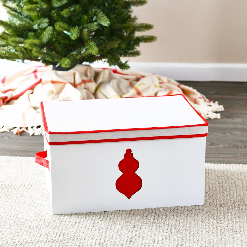 Household Essentials Ornament Storage Chest with 24 Pockets - 13.5"L x 18.6"W x 10.0"H