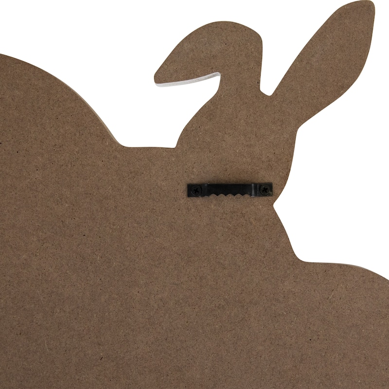 Hoppy Easter Wooden Wall Sign with Bunny and Eggs - 15.75"