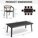 preview thumbnail 21 of 28, 9/11/13-Piece Patio Dining Set Outdoor All-Weather Aluminum Dining Table and Woven Twist Wicker Stackable Chairs