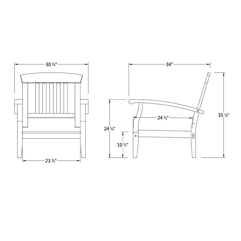 Cambridge Casual Leon 7-piece Teak Patio Conversation Set