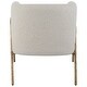 preview thumbnail 8 of 8, Uttermost Jacobsen Off White Shearling Accent Chair - 27"W x 28.5"H x 27"D