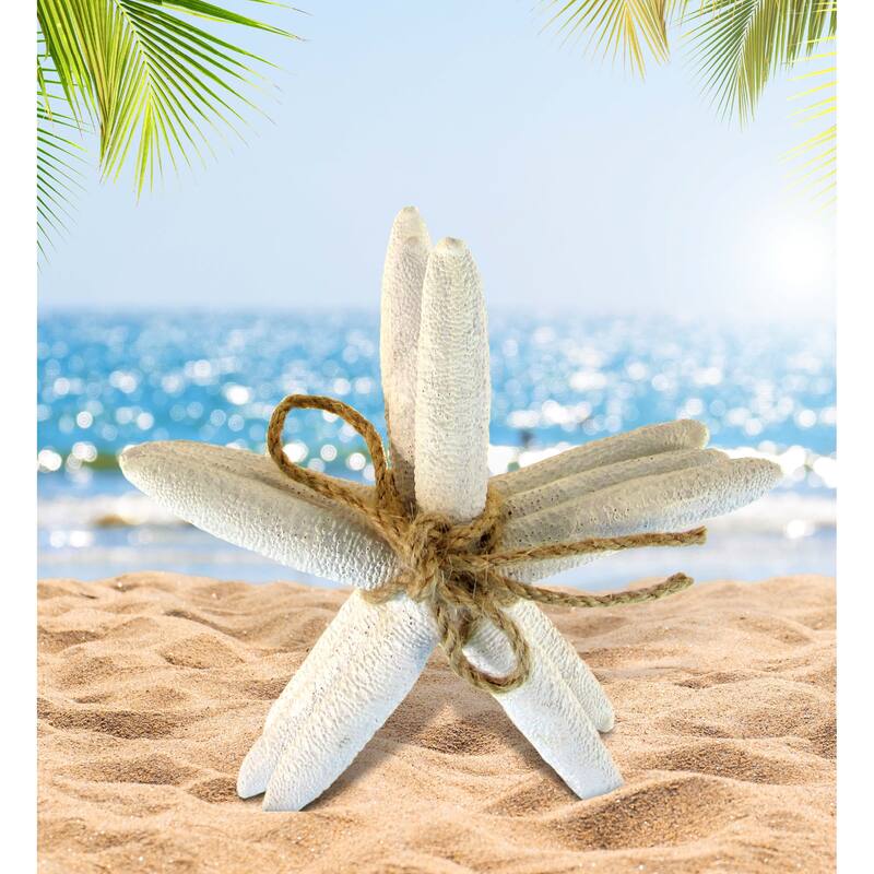 CoTa Global Resin Starfish Collection - White, Orange, and Turquoise