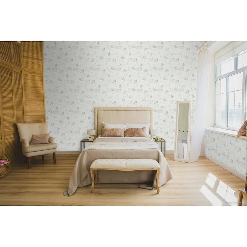 Galerie Wallcoverings Country Cottage Vintage Rose Non-woven Matte Wallpaper Roll