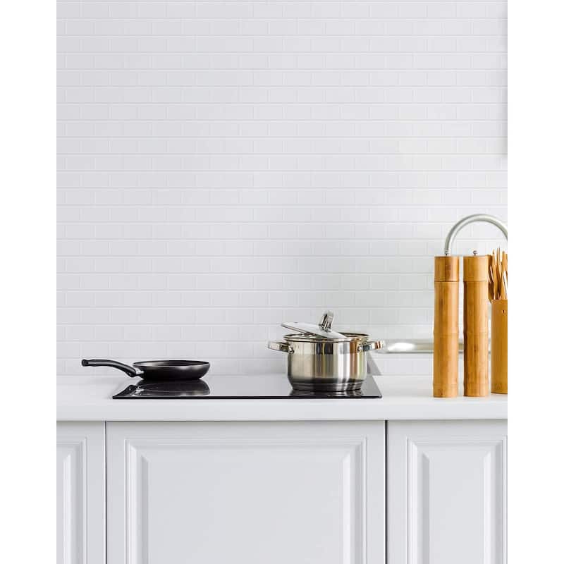 Art3d 10-sheet Subway Tiles Peel and Stick Backsplash for kitchen（thicker design）