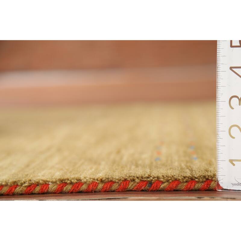 Animals Tribal Gabbeh Indian Accent Rug Handmade Modern Wool Carpet - 3'0"x 5'3"