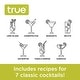 preview thumbnail 4 of 7, Glass Recipe Shaker by True - Clear - 9" x 3.25"