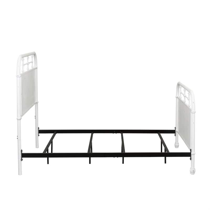 Vintage Series Distressed Metal Twin Metal Bed