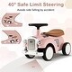 preview thumbnail 9 of 25, Kids Sit to Stand Vehicle with Working Steering Wheel and Under Seat Storage - 23" x 10.5" x 13.5" (L x W x H)