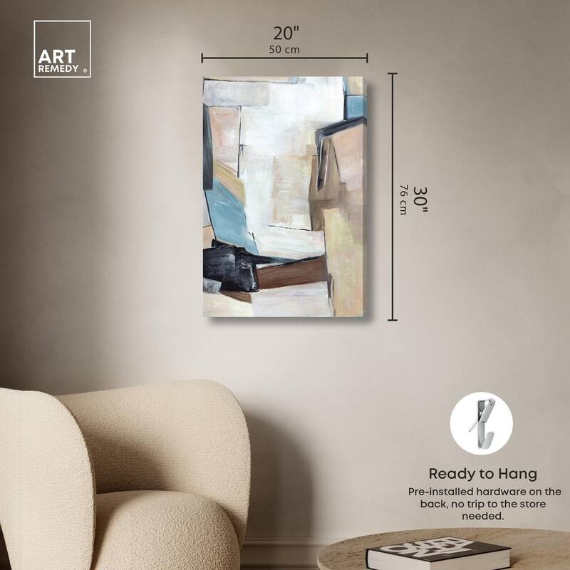 Joy Filled Shapes Canvas by Art Remedy, Gallery Wrapped