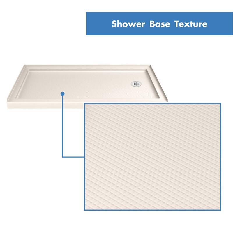 DreamLine Infinity-Z 30 in. D x 60 in. W x 74 3/4 in. H Sliding Shower Door and Shower Base Kit