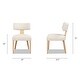preview thumbnail 5 of 10, Louise 20" Chenille Upholstered Split Back Dining Side Chair (Set of 2)