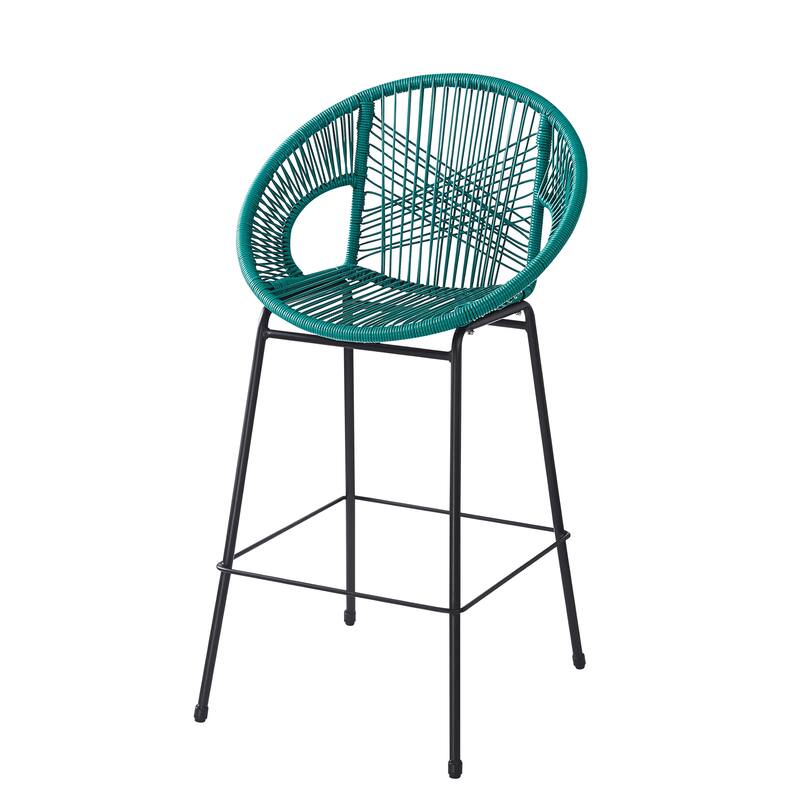 Christopher Knight Home - Ferrara Stylish and Durable Outdoor Wicker Barstools, Set of 2