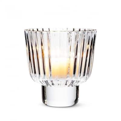 Ribbed Tea Light Candle Holder