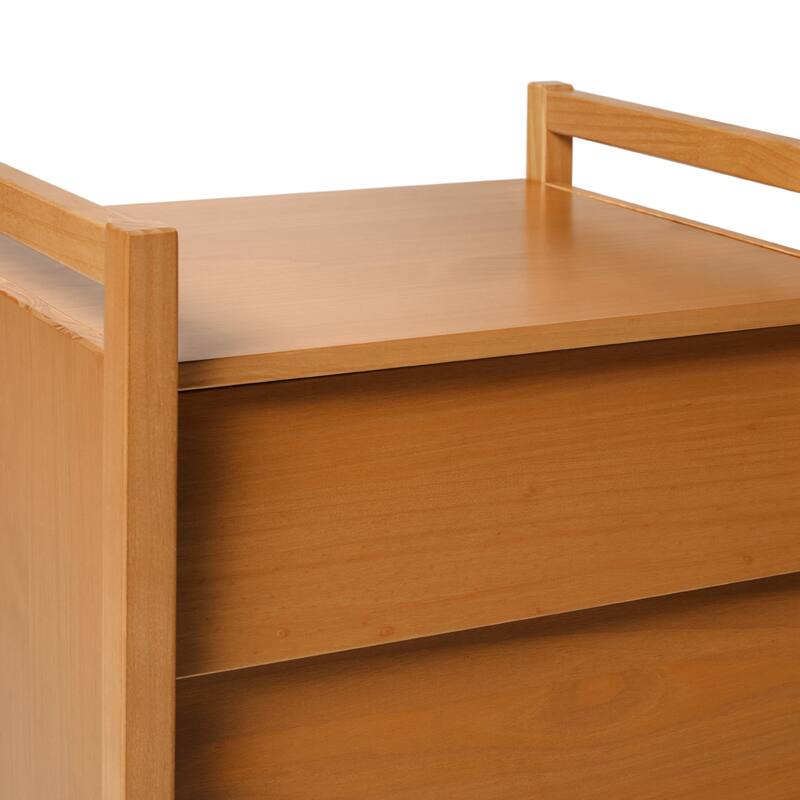 Middlebrook Designs Mid-Century Modern Solid Wood Nightstand