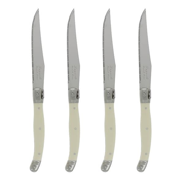 slide 2 of 2, French Home Laguiole Faux Ivory Steak Knives (Set of 4)