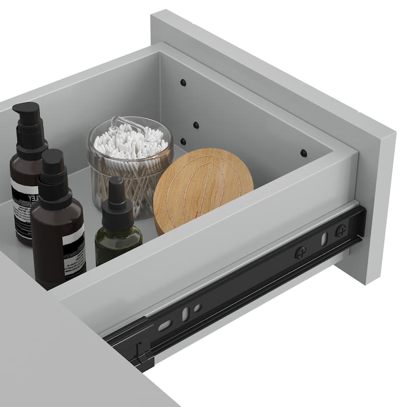Bathroom Vanity with Marble Top and Sink