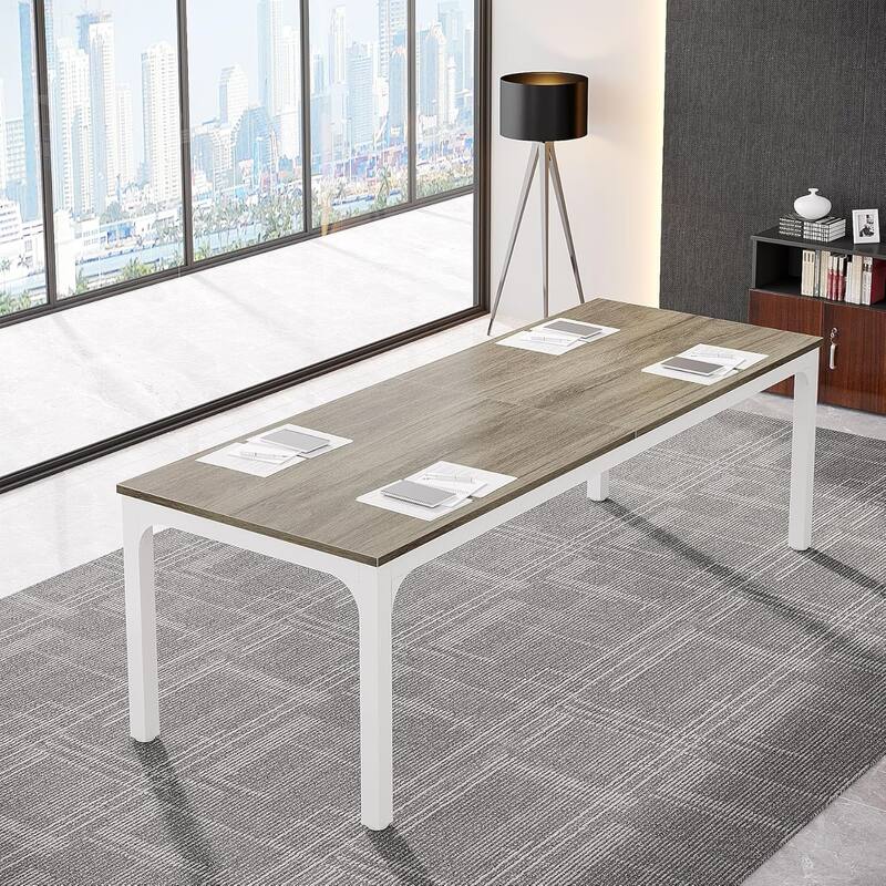 78.74" Large Rectangle Conference Table/Desk, Modern Seminar Meeting Table, Business Tables for Boardroom & Office