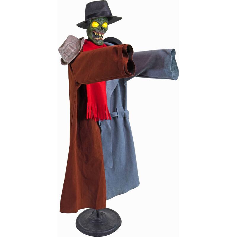 Haunted Hill Farm Animatronic Coatrack Monster by Tekky Halloween Decoration with Motion-Activated Sounds