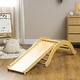 preview thumbnail 3 of 7, 4 In 1 Wood Climbing Set with Arch Climber, Ramp & Cushion