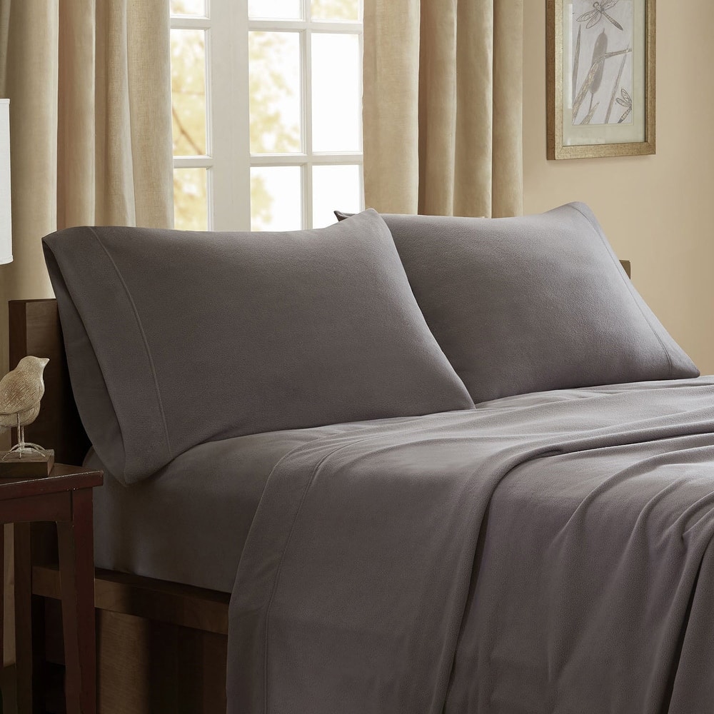 Porch & Den Herron Stain Resistant Fleece Bed Sheet Set