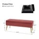 preview thumbnail 71 of 137, HULALA HOME Neptunus Modern 45.5" W Velvet Bedroom Storage Bench for End of Bed with Nailhead Trim