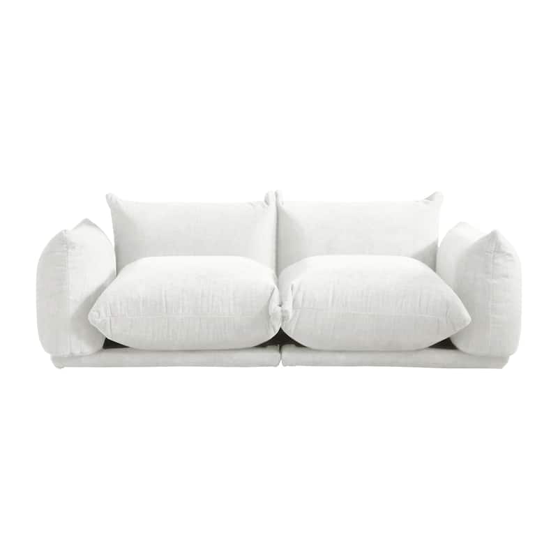 Modular Upholstered Sectional Sofas Chenille Fabric Lounge Counches
