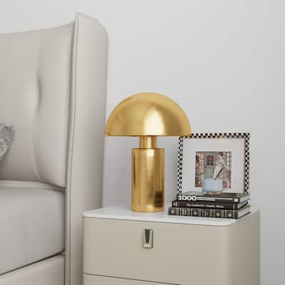 Mushroom Metal LED Round Gold Table Lamp