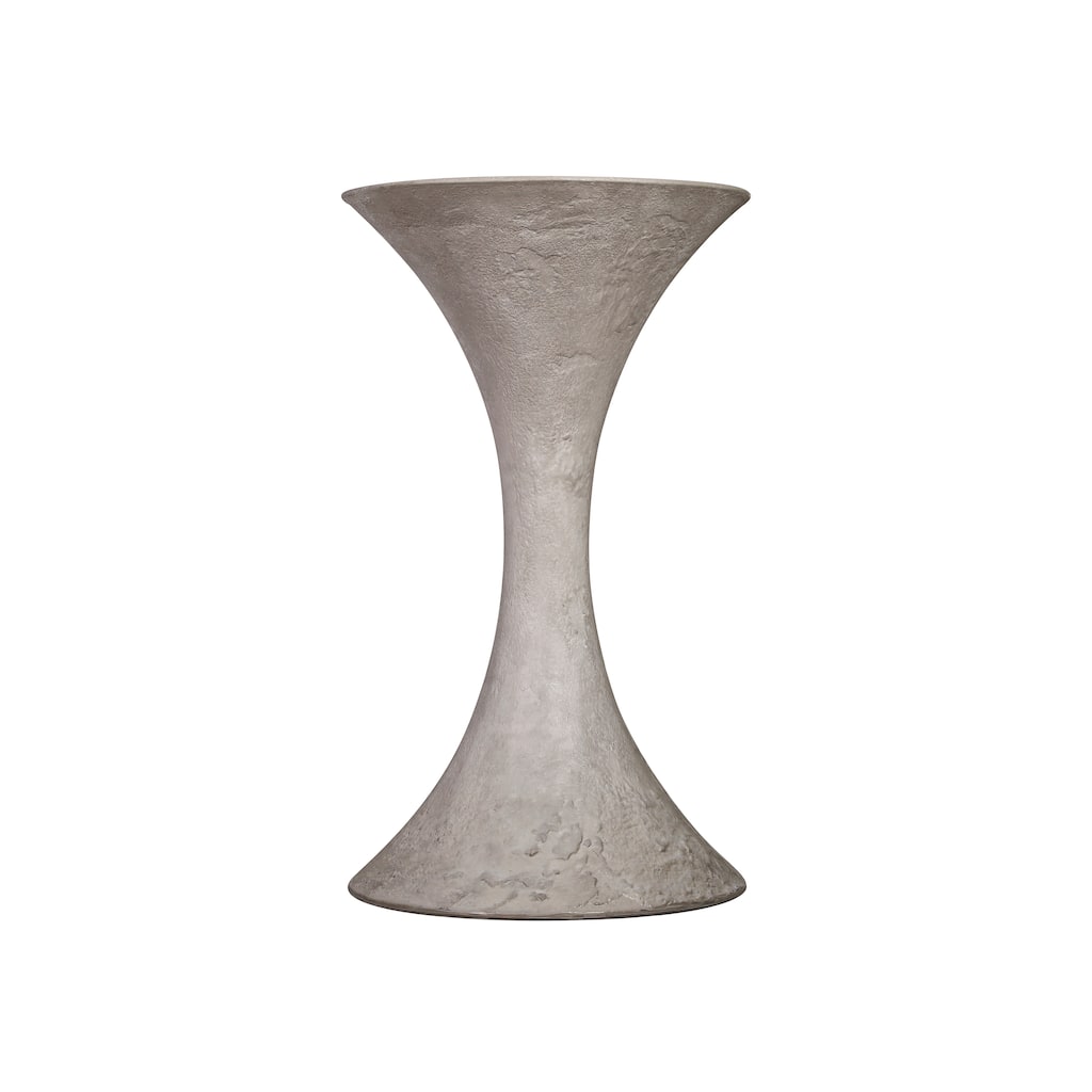 Elk Home Hourglass Weathered Gray Concrete Planter