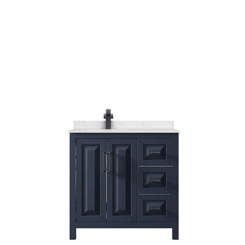 Daria 36-inch Single Vanity, Cultured Marble Top