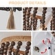 preview thumbnail 26 of 30, OYIPRO 3 - Light 12'' Bohemia Beaded Flush Mount Light Fixtures