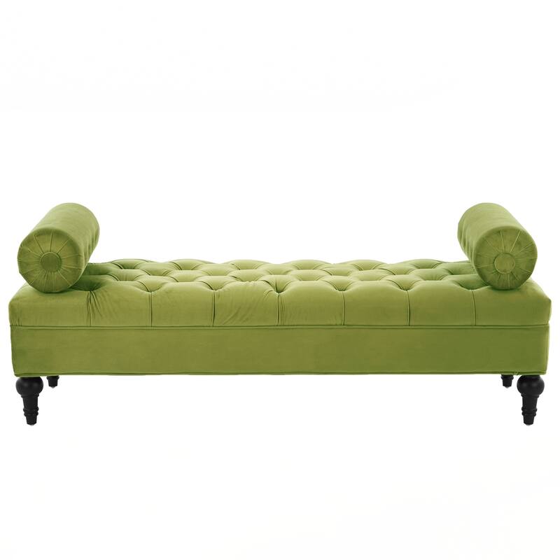 Comfy Upholstered Footstool,Ottoman for Bedroom,Living Room, Entryway