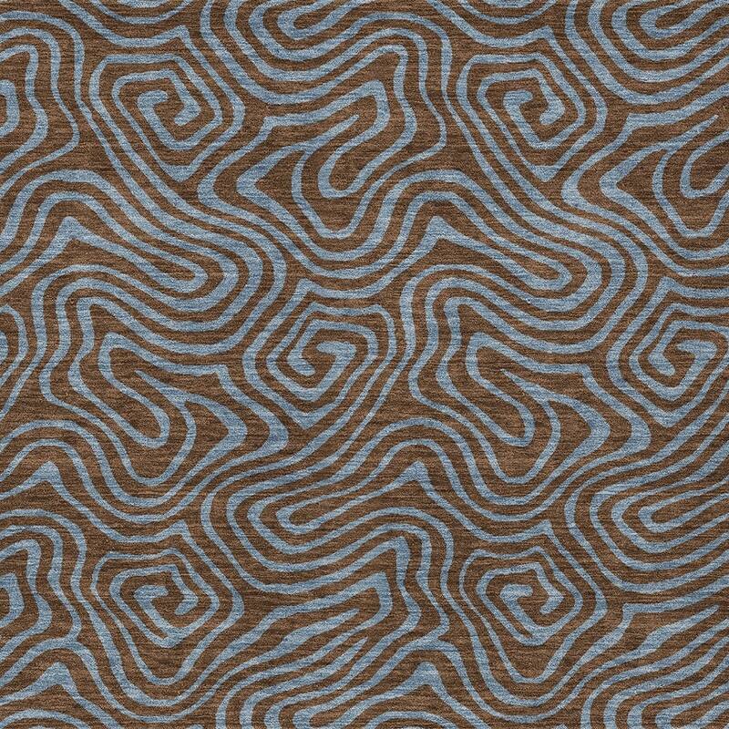 HomeRoots Abstract Transitional Rectangle Outdoor Rug
