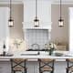 preview thumbnail 1 of 10, Modern Farmhouse 1-Light Cylinder Pendant Lights Mini Glass Lantern for Kitchen Island
