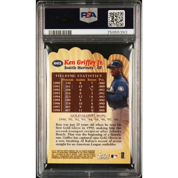 ken griffey jr graded cards 2000 Skybox Metal Ken Griffey Jr. Graded Card #1H SGC 9 (4515) – Overtime  Sports