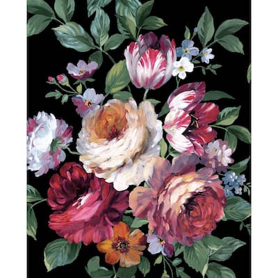 NextWall Large Bouquet Floral Peel and Stick Wallpaper - 20.5 in. W x 18 ft. L