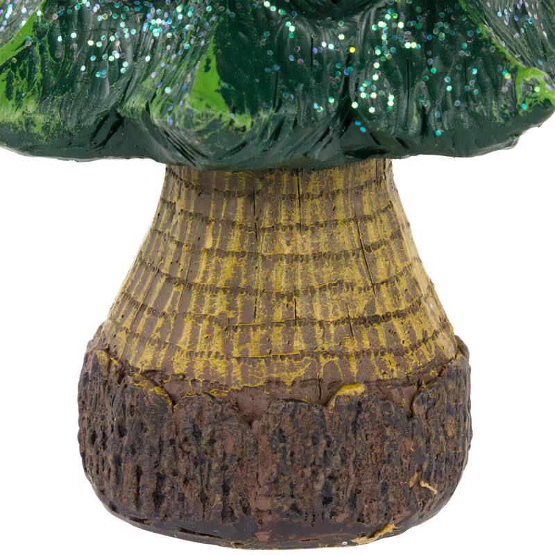 Glittered Pine Tree Christmas Decoration - 12"